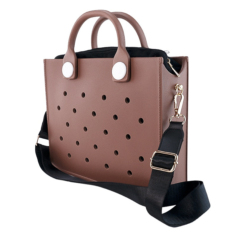 Waterproof EVA Handbag Punching Women's Tote Bags With Shoulder Strap For Women Hand Tote Bag Beach Bag - Dana Fashion