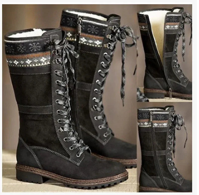 Plus Size Autumn And Winter Warm Cotton Boots - DanaFashionstore