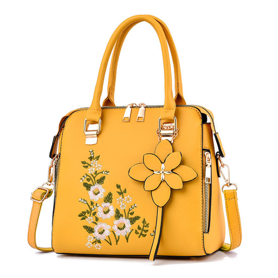 Fashion Flowers Embroidered Handbag Women Shoulder Messenger Bags - Dana Fashion