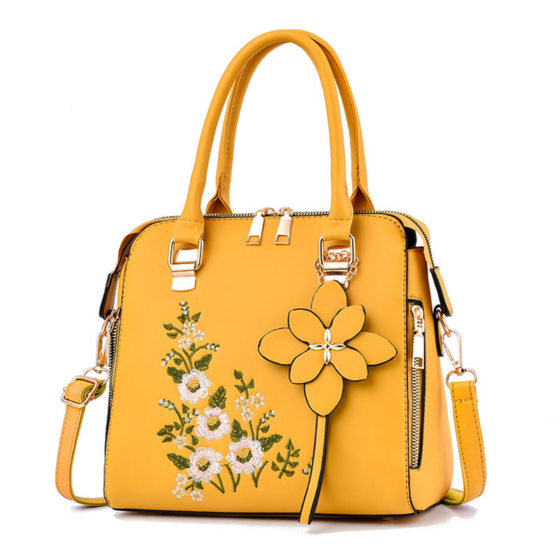 Fashion Flowers Embroidered Handbag Women Shoulder Messenger Bags - Dana Fashion