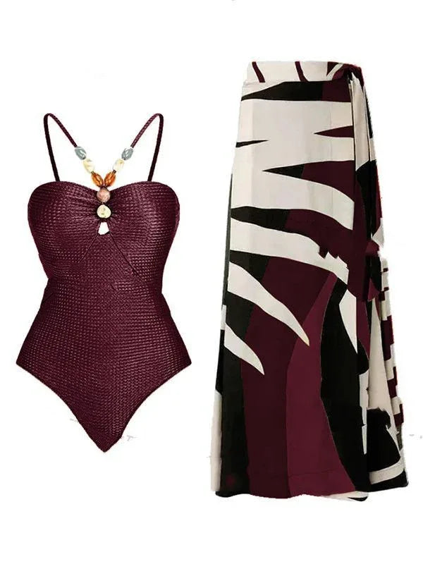 Women's Swimsuit Covered Belly Thin Bikini Suit - DanaFashionstore