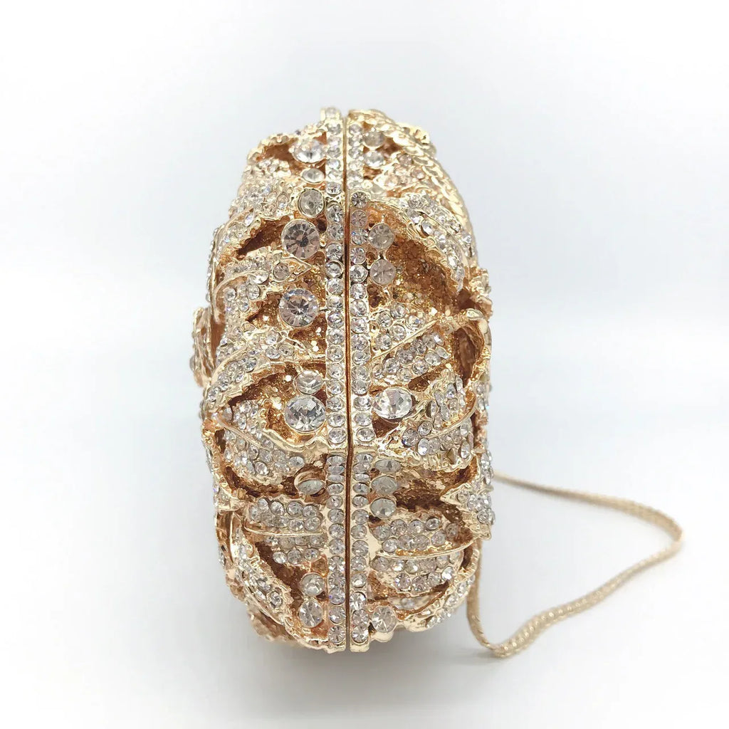 Hollow Rose Diamond Dinner Bag - DanaFashionstore