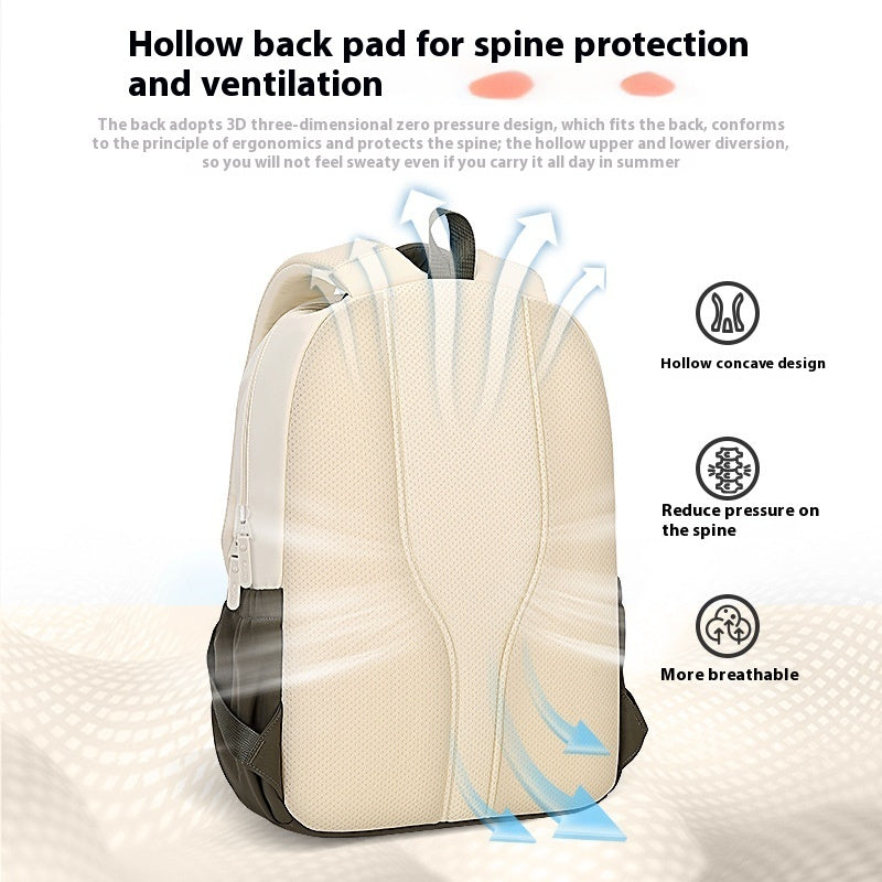 Travel Lightweight And Large Capacity Leisure Backpack Burden Reduction Spine Protection - Dana Fashion