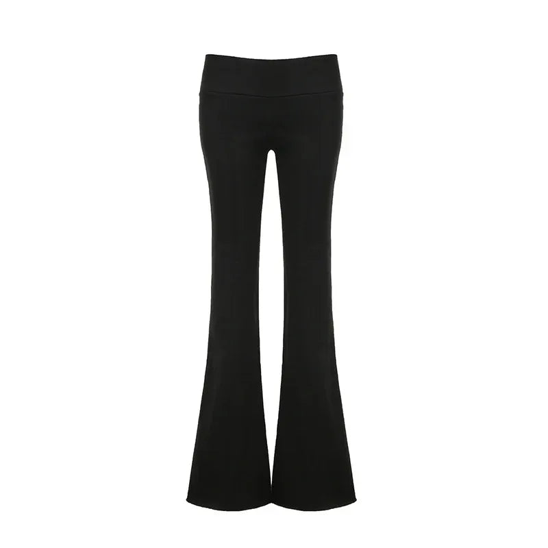 Autumn And Winter Solid Color Thin Velvet Casual Pants Low Waist Women - DanaFashionstore