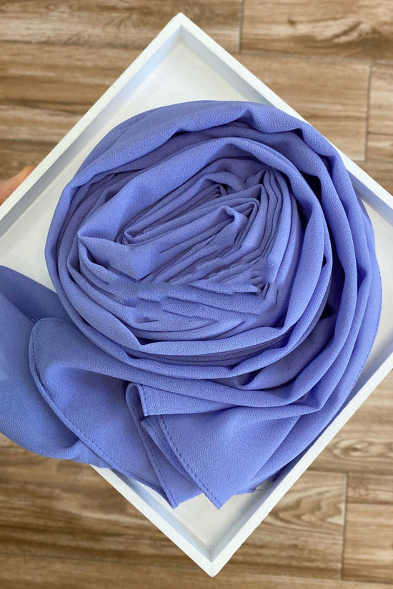 Women's Hijab Solid Pearl Chiffon Scarf