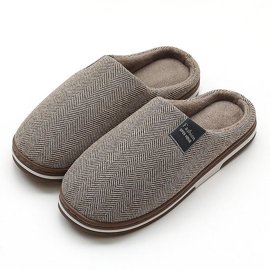 Low-heeled Warm Confinement Suede Slippers