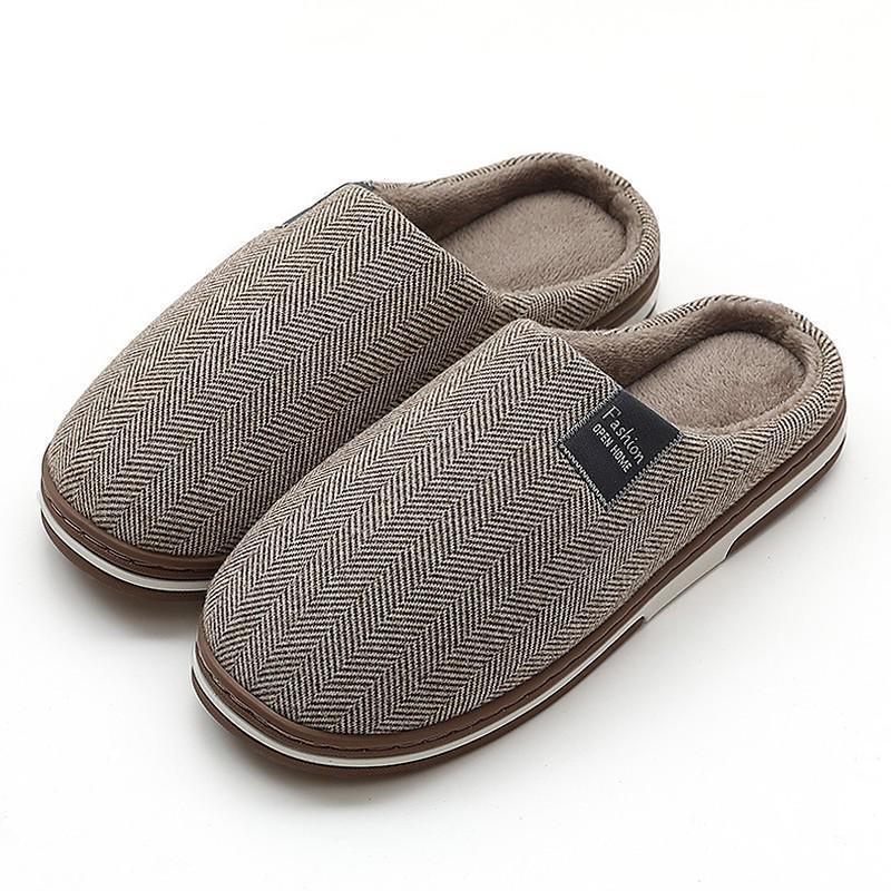 Low-heeled Warm Confinement Suede Slippers - DanaFashionstore