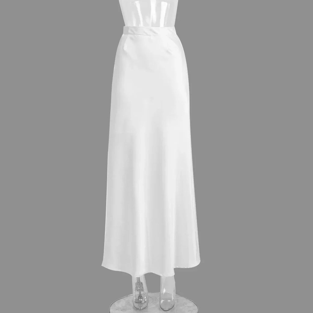 Fishtail Skirt Satin Satin Long - DanaFashionstore