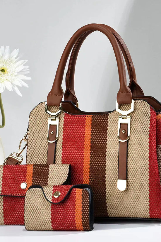 Crossbody Large Capacity New Son And Mother Canvas Contrast Color Handbags - DanaFashionstore