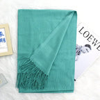 Annual Meeting Warm Cashmere Tassel Scarf - DanaFashionstore