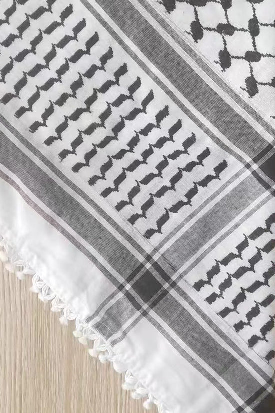 New Four-side Tassel Outdoor Tactics Headscarf