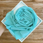 Women's Hijab Solid Pearl Chiffon Scarf - DanaFashionstore