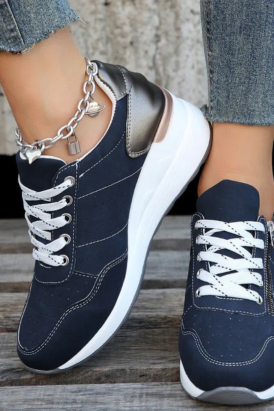 Burnt platform sneakers - DanaFashionstore