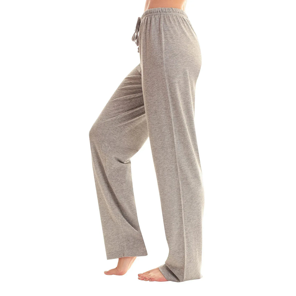 Drawstring Plaid Print Trousers Casual Loose Sports Home Pants Women - DanaFashionstore
