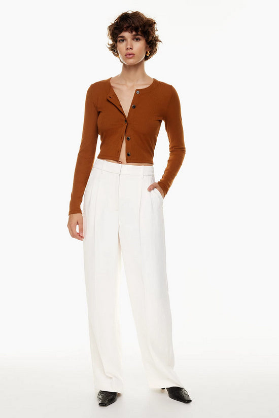 High Waist Straight Trousers With Pockets Wide Leg Casual Pants For Women