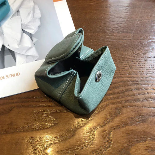Coin Purse Women's Buckle First Layer Cowhide Coin Purse Key Case Carry Bag - DanaFashionstore