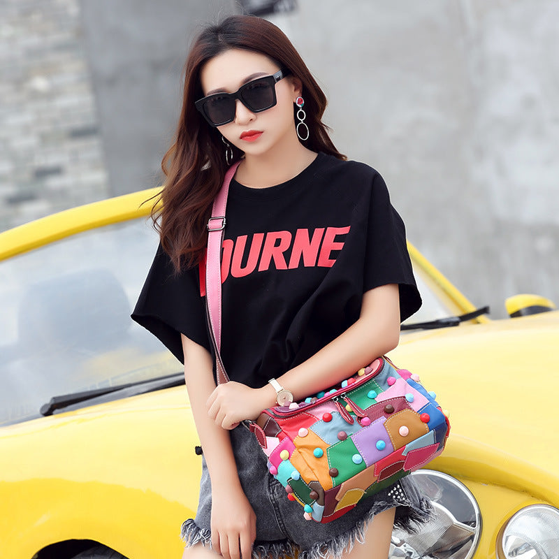 Colorful Large Capacity Versatile Shoulder Crossbody Bag - Dana Fashion