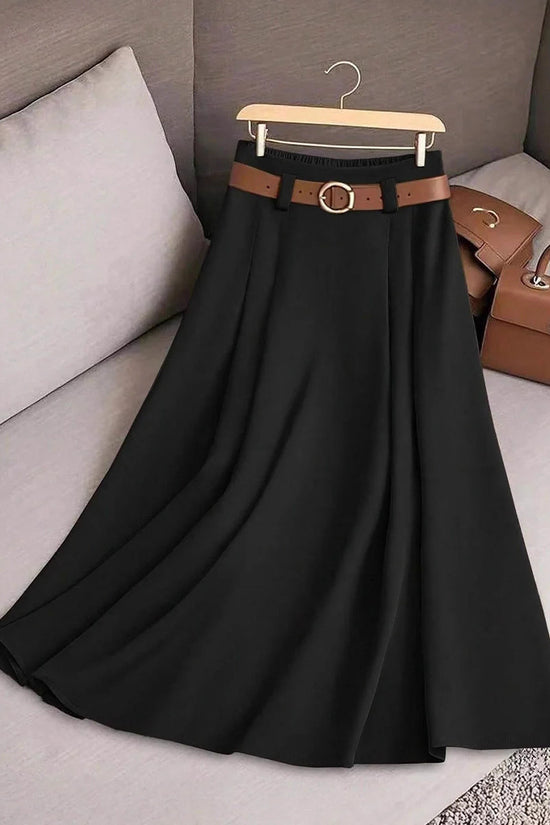 Women's Casual Pleated Skirt Can Be Printed