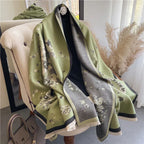 Lady Style Cashmere-like Double-sided Thermal Student Scarf Air Conditioning Shawl - DanaFashionstore
