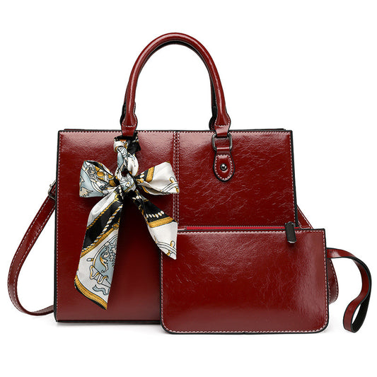 Oil Wax Women's Shoulder Messenger Bag - Dana Fashion