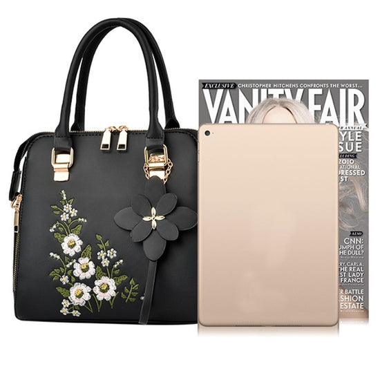 Fashion Flowers Embroidered Handbag Women Shoulder Messenger Bags - Dana Fashion