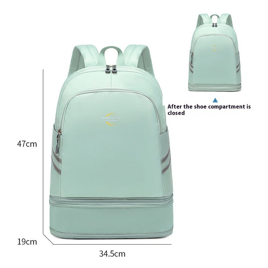 Dry Wet Separation Luggage Storage Women's Backpack Large Capacity - Dana Fashion