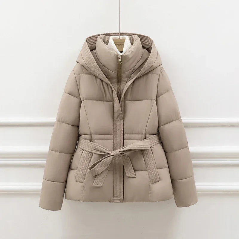 Fashion Personality Short Waist Down Coat 2026 - Women's Winter Jacket - DanaFashionstore