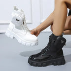 Fashion Pocket Mid-calf Platform Martin Boots - DanaFashionstore