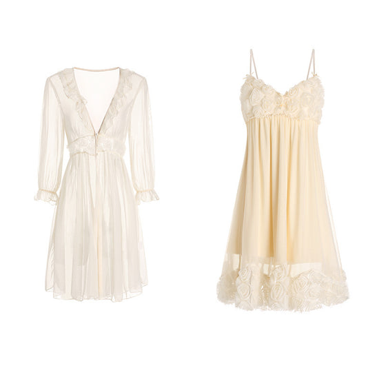 Lace Nightdress Nightgown Pure Desire Home Wear Suit - Dana Fashion