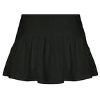 Solid Color And V-neck Hollow Out Strap Short Exercise Skirt Suit - DanaFashionstore