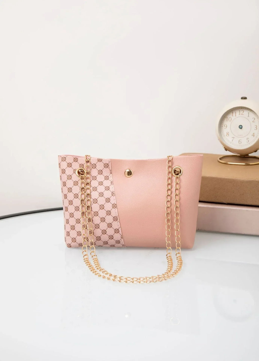 Dotted Prints Chain Shoulder Messenger Bag - DanaFashionstore