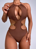 Bikini Ring One Piece Swimsuit - DanaFashionstore