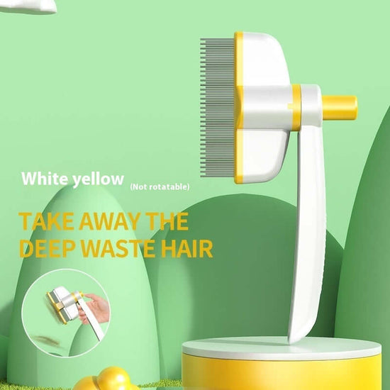Cat Comb Tie Removal Floating Hair Magic Long Hair Pet Self-Cleaning Row Dog Cat Comb Grooming Supplies Flea Removal Brush Pets Products $22.99 Dana Fashion Color: White Yellow Toys & Hobbies Overview: 1. Ease of Use: The cat comb is designed for ease of