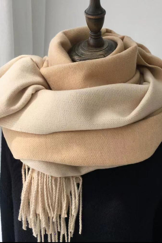 Double-sided Artificial Australian Wool Scarf Shawl