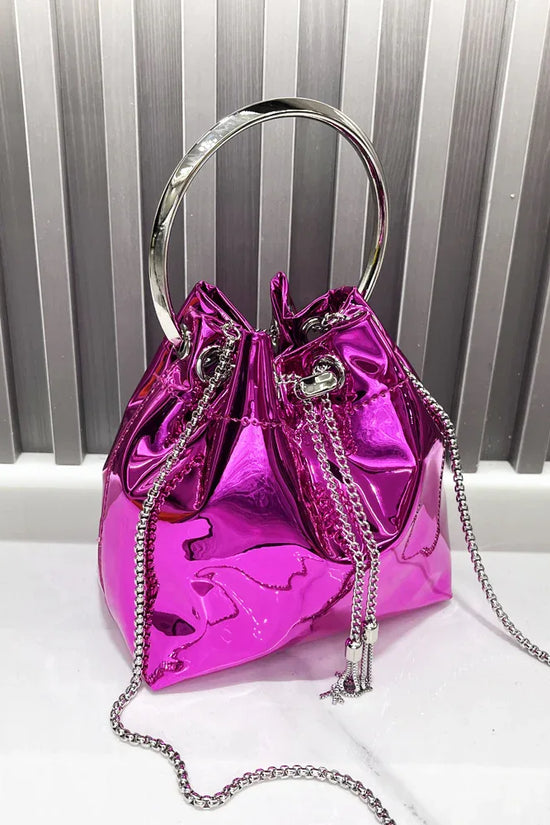 Women's Metallic Chain Shoulder Messenger Bag - DanaFashionstore