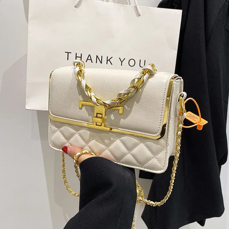 Diamond Chain Handbag Elegant Graceful Shoulder Bag - DanaFashionstore