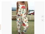 Digital 3D Print Button Suspenders 2026 - Casual Trousers Jumpsuit - DanaFashionstore