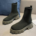 Autumn And Winter New Independent Stand Women's Plus Size One-step Socks Boots - DanaFashionstore