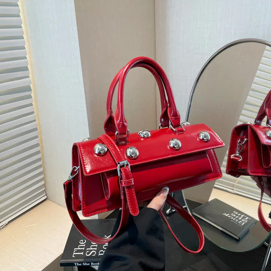 Fashion Rivet Handbag Women's Shoulder Messenger Tote Bag - DanaFashionstore