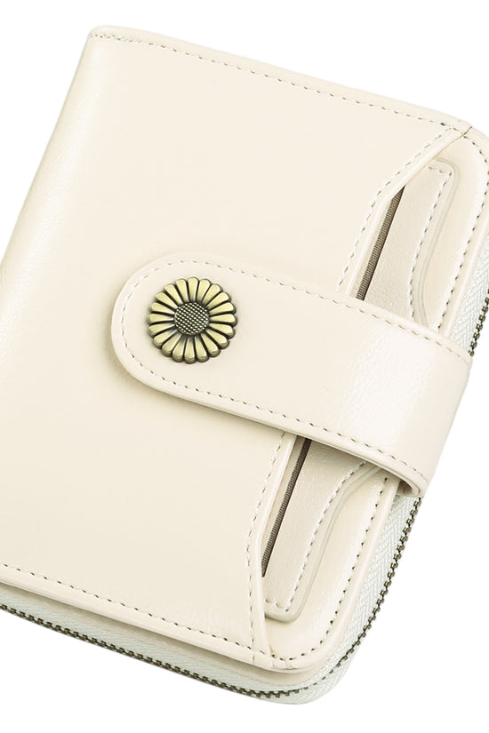 Oil Wax Genuine Leather Lady's Wallet European And American Style