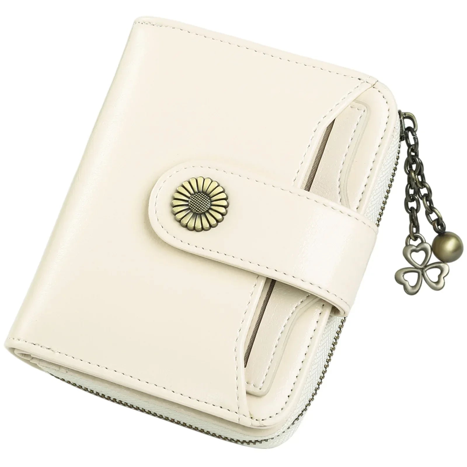 Oil Wax Genuine Leather Lady's Wallet European And American Style - DanaFashionstore
