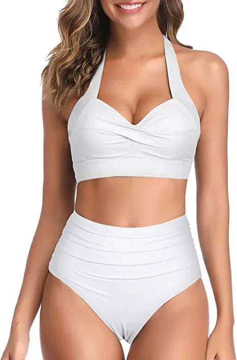 Split Bow Bikini Seaside Vacation Swimwear - DanaFashionstore