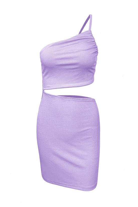 Design Sense Niche Shoulder Drawstring Dress Women