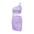 Design Sense Niche Shoulder Drawstring Dress Women - DanaFashionstore