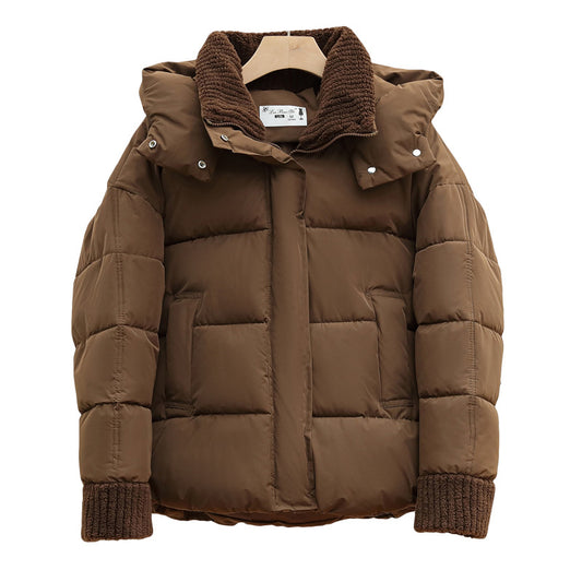 Hooded Padded Loose Cotton Padded Jacket