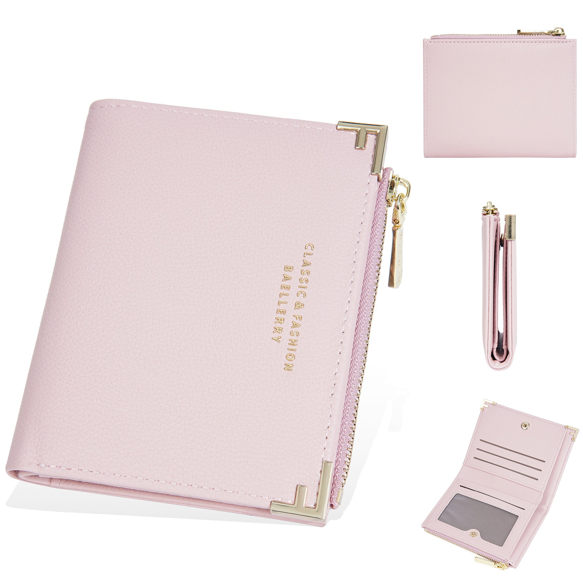 Women's Wallet Short Multiple Card Slots Zipper Bag Coin Purse - Dana Fashion