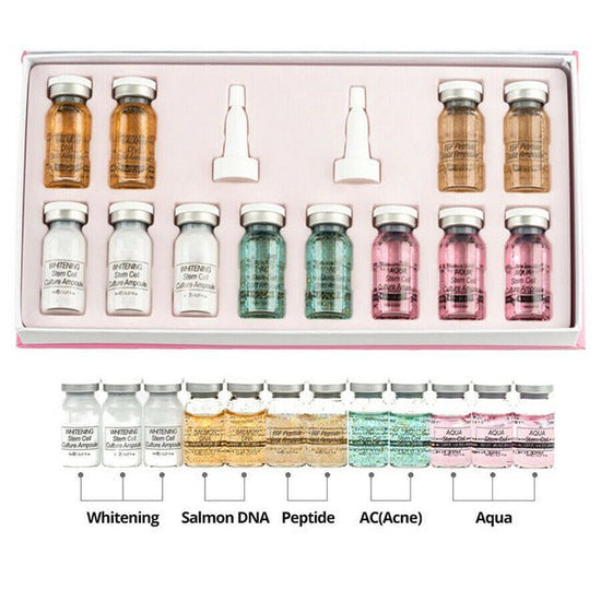 8ml Korean Cosmetics BB Cream $63.00 Dana Fashion Color: 12pcs Gold Serum makeup Booster Ampoule Starter Kit contains five different ampoules in one box. How to UsePlace a small amount over your entire cleansed face and neck and smooth it in until thoroug