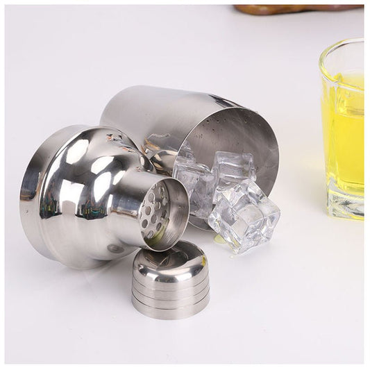 8pc Stainless steel Cocktail shaker $49.82 Dana Fashion Style: 8 piece set Dana's Kitchen Material: Stainless steel 11cm 16cm 17.5cm 17cm 18cm 18cm 4cm on the bottom, 3.5cm on the bottom, 7cm in height Bottom 5cm* height 16.5cm