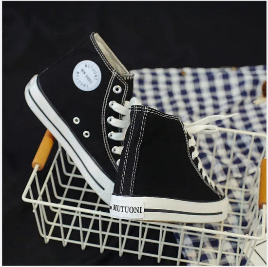 High-top canvas shoes - DanaFashionstore