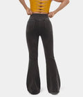 High Imitation Denim Bell-bottom Pants Cross-border Hip Lifting European And American Women Bell-bottom Pants - DanaFashionstore